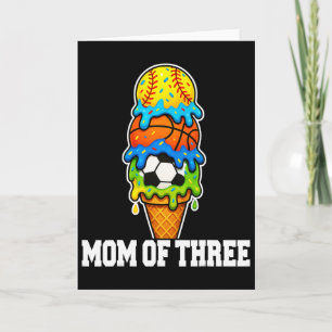 Cartão Mamãe de Futebol Softll Sorvete Dia de Jogo de Ver