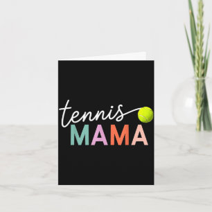 Cartão Mamãe de tênis mãe jogador de bola de tênis presen