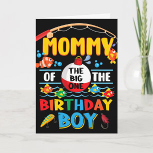 Cartão Mamãe do Grande Um Pescaria 1º Aniversário Ofishal