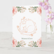 Mamãe Gata Personalizada & Floral de Dia das Mães