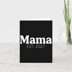 Cartão Mamae Mãe Est2027 Espera Bebê 2027 Mãe 2026 Nova