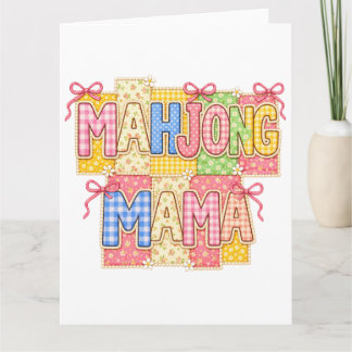 Cartão Mamãe Mahjong
