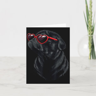 Cartão Mamãe Pug Preto Dia dos Namorados
