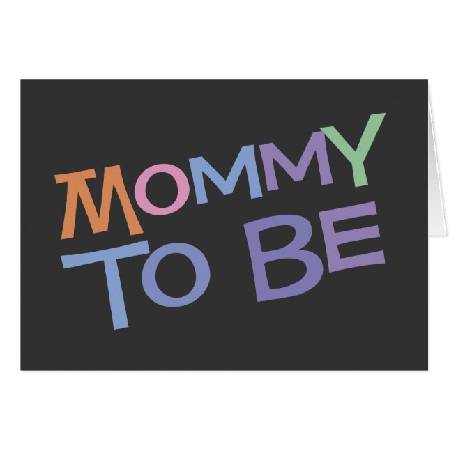 Cartão Mamães a ser (Frente Horizontal)