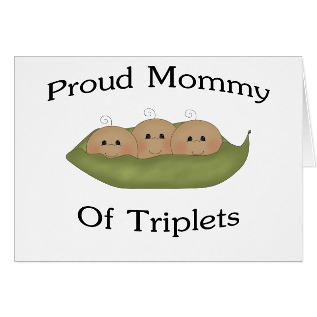 Cartão Mamães das objectivas triplas (Frente Horizontal)