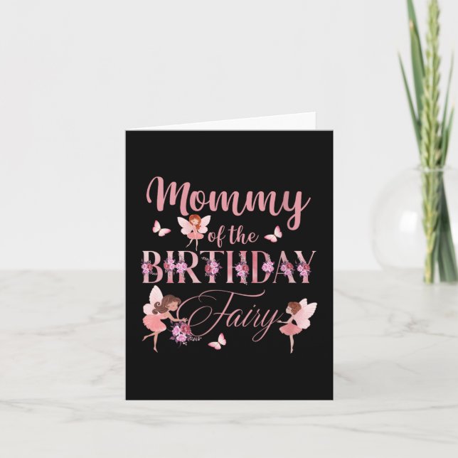 Cartão Mamães De Fada De Aniversário (Frente)