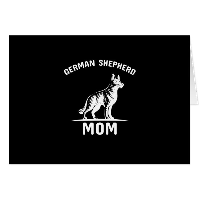 Cartão Mamães de German shepherd de Arte da Apicultor (Frente Horizontal)
