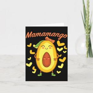Cartão Mamamango Mãe Dia das Mães Feminino Gravidez