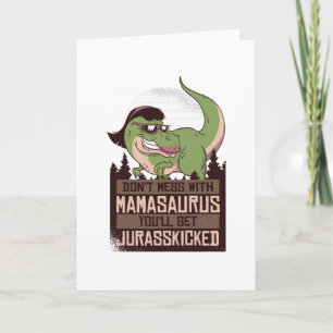 Cartão Mamasaurus Dinossaur