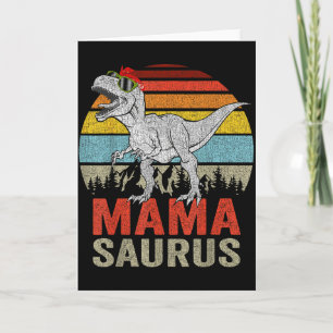 Cartão Mamasaurus Dinossauro Mamãe Saurus T Rex Família D