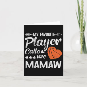 Cartão Mamaw Bysketbyll Meu Jogador Favorito Me Chama Mam