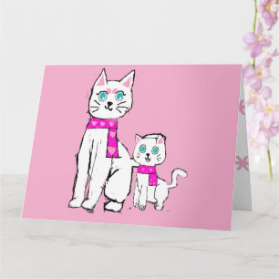 Cartão Mamma gatinha e Dia das Mães Lily
