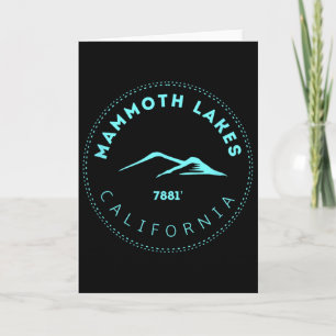 Cartão Mammoth Lakes Califórnia Cidade Montanhosa - Eleva