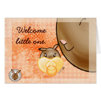 Cartão Mammy Round Rabbit-little one