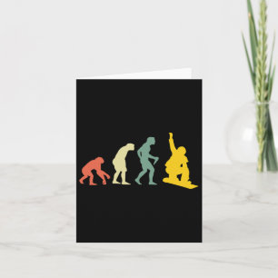 Cartão Man Evolution Snowboarder