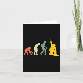 Cartão Man Evolution Snowboarder