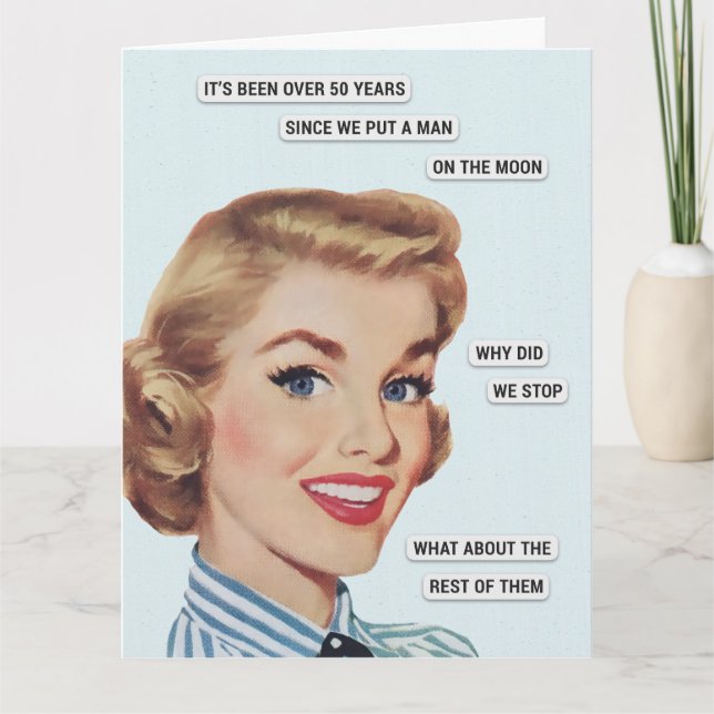 Cartão Man On The Moon (Frente)