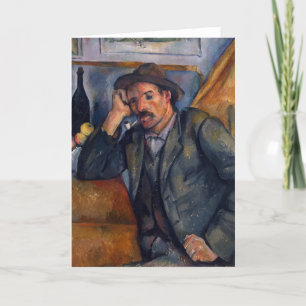 Cartão Man With Pipe - Paul Cezanne - c1890