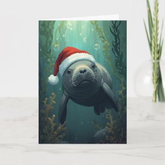 Cartão Manatee the Season Bright