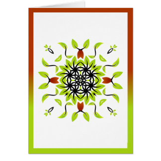 Cartão Mandala 04 da natureza