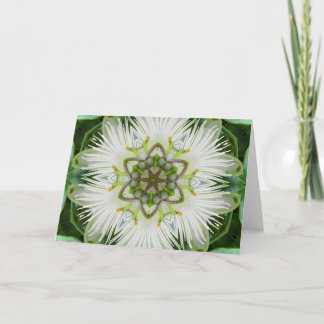 Cartão Mandala da flor da paixão