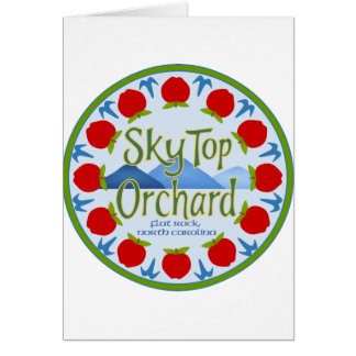 Cartão Mandala de Apple - azul