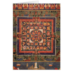 Cartão Mandala de Buddha da medicina