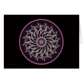 Cartão Mandala de cristal da névoa