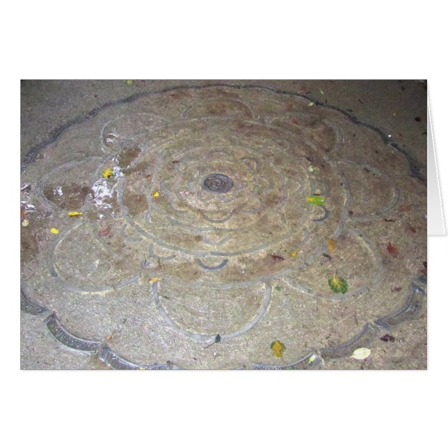 Cartão Mandala de Lotus no templo de Fudō em Mt. Kurama (Frente Horizontal)