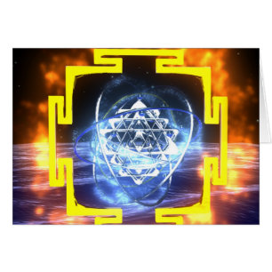 Cartão Mandala de Sri Yantra