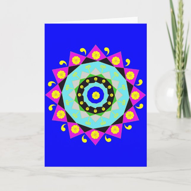 Cartão Mandala:Decorativa (Frente)
