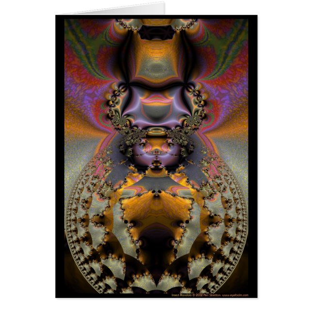 Cartão Mandala do inseto (Frente)