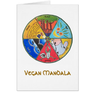 Cartão Mandala do Vegan