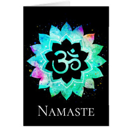 Cartão Mandala espiritual da flor de Lotus do símbolo de