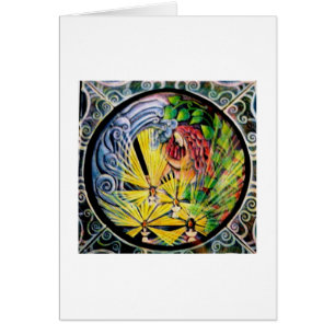 Cartão Mandala interna da viagem