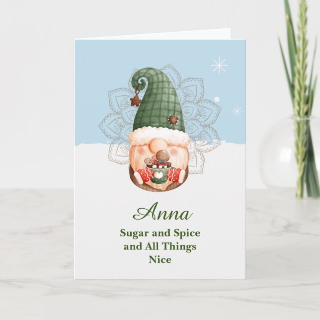 Cartão Mandala para açúcar e especiarias (Frente)