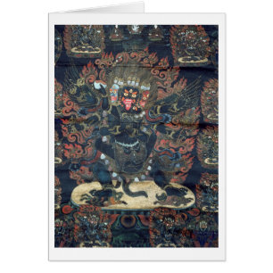 Cartão Mandala (pergaminho pintado)