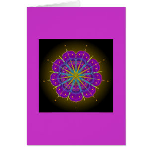 Cartão Mandala preta