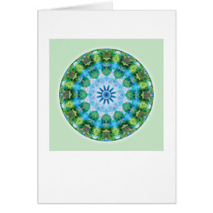 Cartão Mandalas do coração da transformação, no. 6