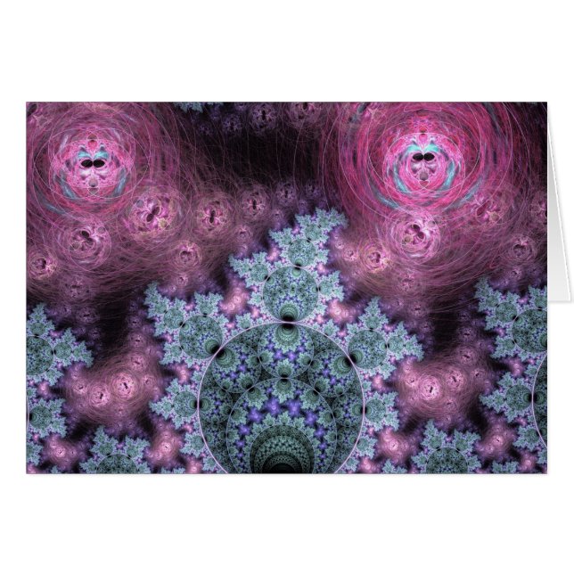 Cartão Mandelbrot Fractal (Frente Horizontal)