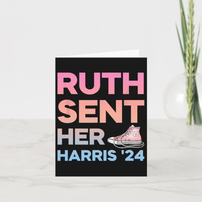 Cartão Mandou Sua Harris 24 Feminista Kamala Presisden (Frente)