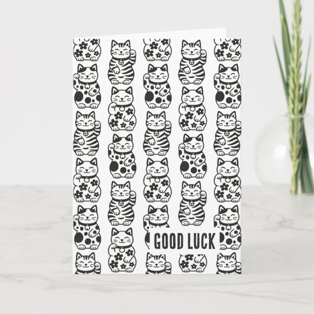Cartão Maneki Neko (Frente)