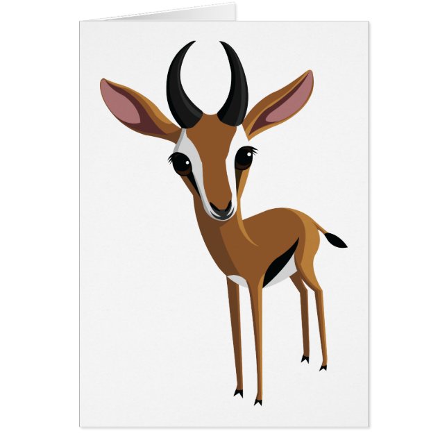Cartão Manga a gazela (Frente)