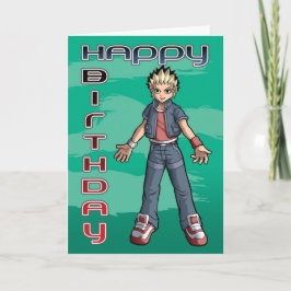 Cartão Manga Dude Birthday