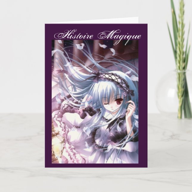 Cartão manga-fille-gothique- (Frente)