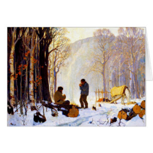 Cartão Manhã cedo na Floresta