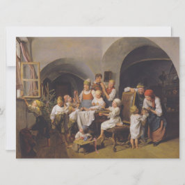 Cartão Manhã de Natal (por Ferdinand Georg Waldmüller)