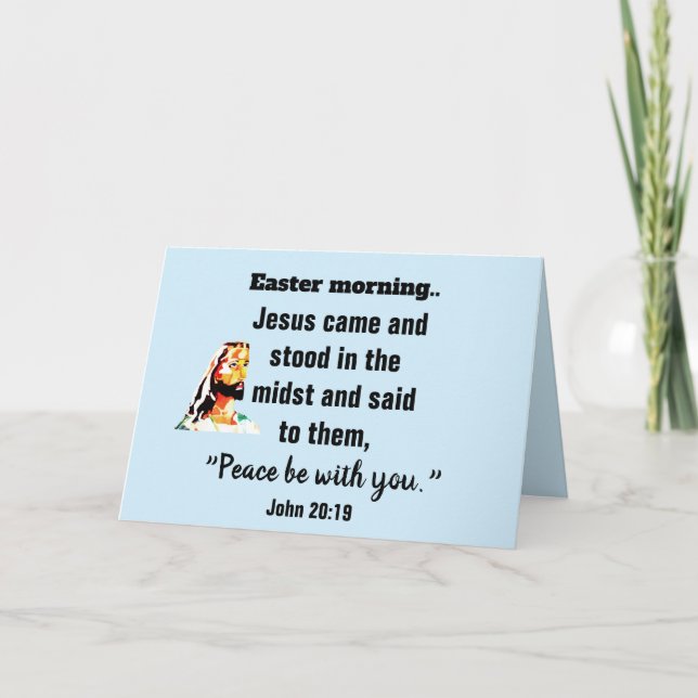 CARTÃO MANHÃ DE PÁSCOA, JESUS VEIO (Frente)