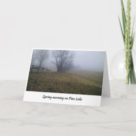 Cartão Manhã de primavera no Lago Pine