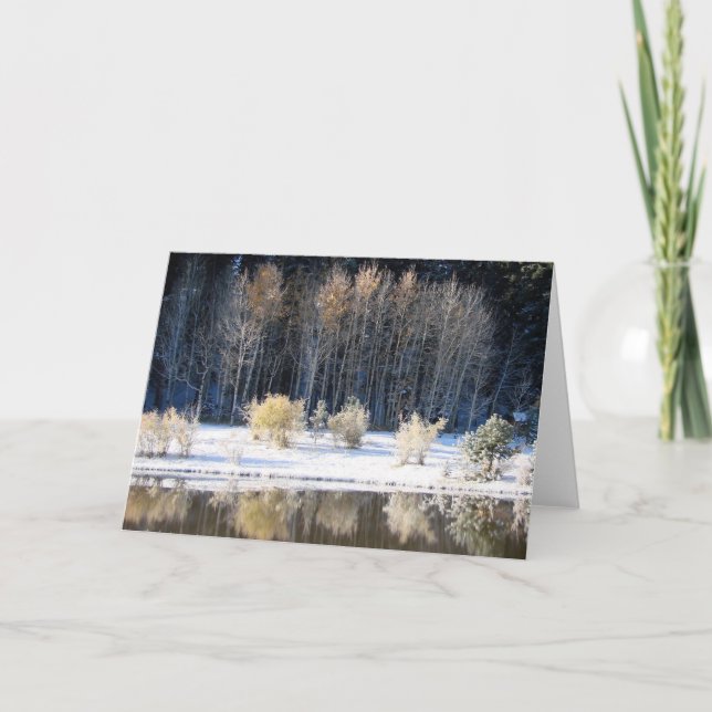 Cartão Manhã gelado (Frente)